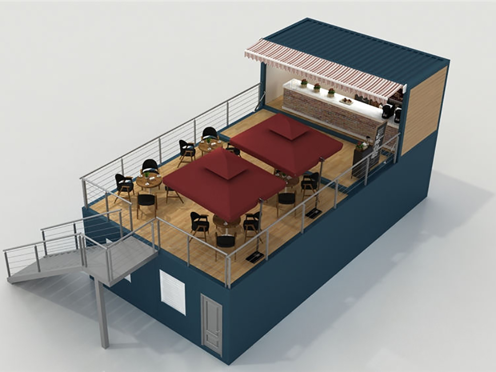 coffee shop container house Two-storey Large Coffee Shop Container House for sale